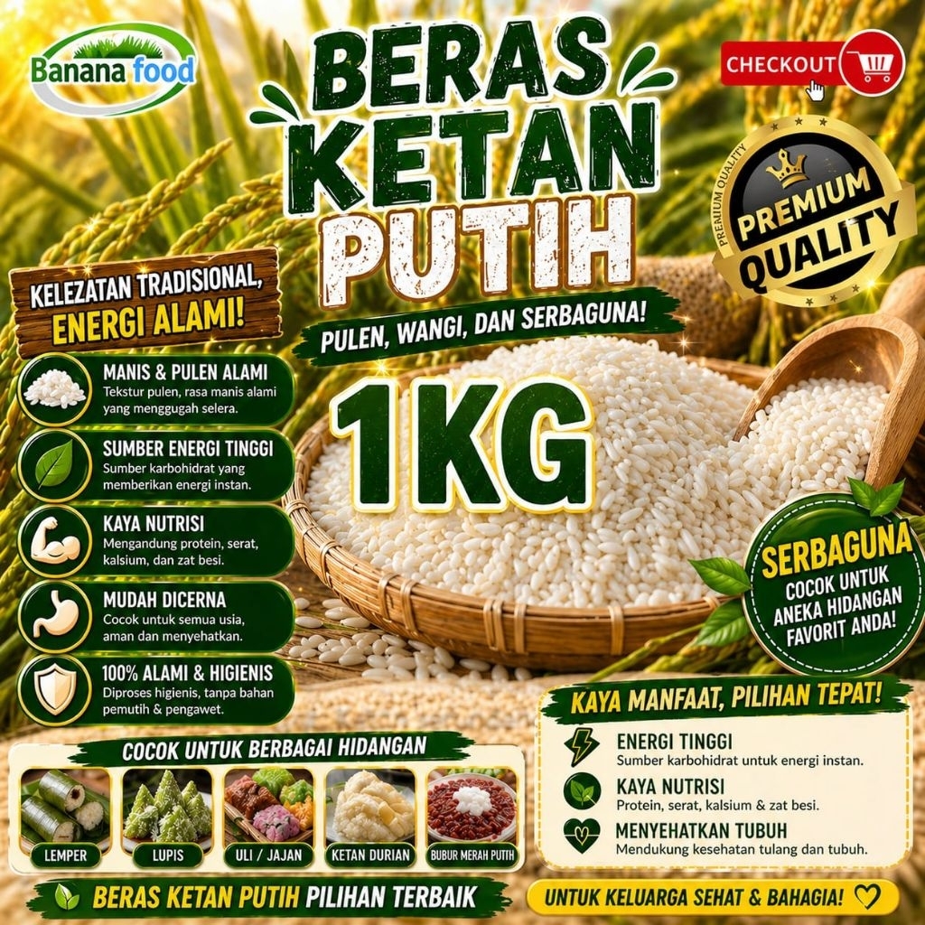 beras ketan putih.1kg