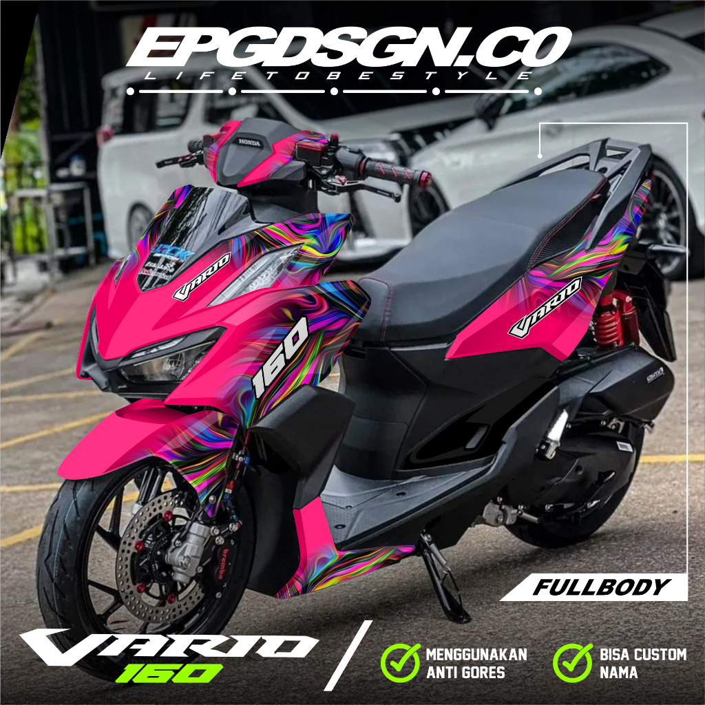 Decal Stiker Vario 160 New 2022 2023 2024 Fullbody Dekal Sticker Motor Honda Vario 160 New ABS CBS M