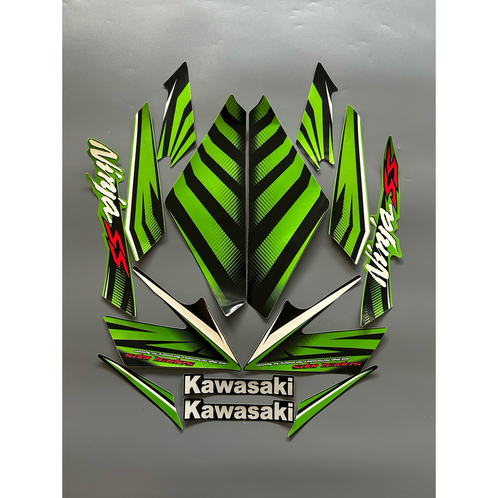 STRIPING STIKER NINJA SS ZEBRA 2014 HIJAU