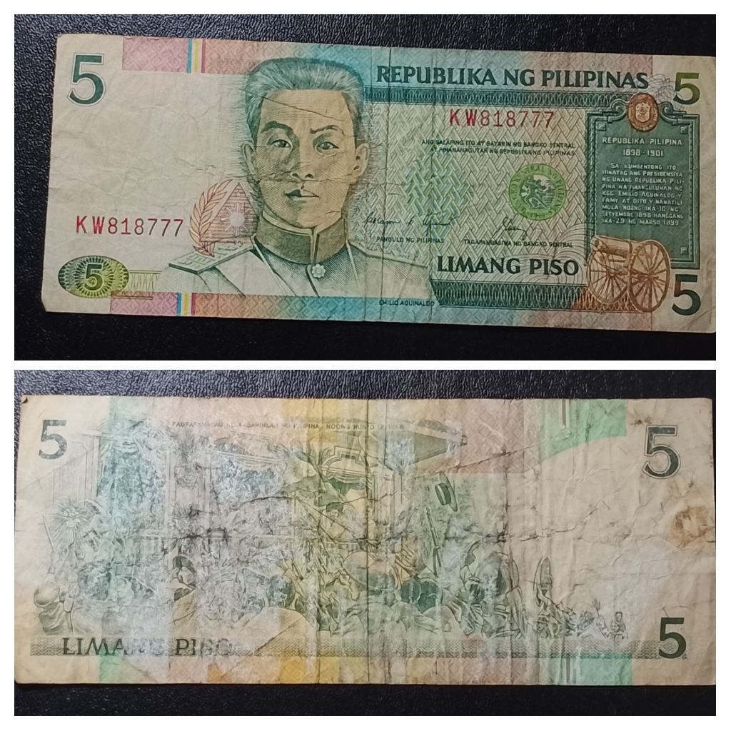 uang asing Philipina 5 piso p3503