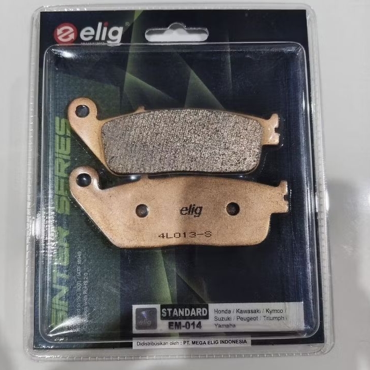 Elig Kampas Rem Motor EM014 SINTER - HONDA KAWASAKI SUZUKI