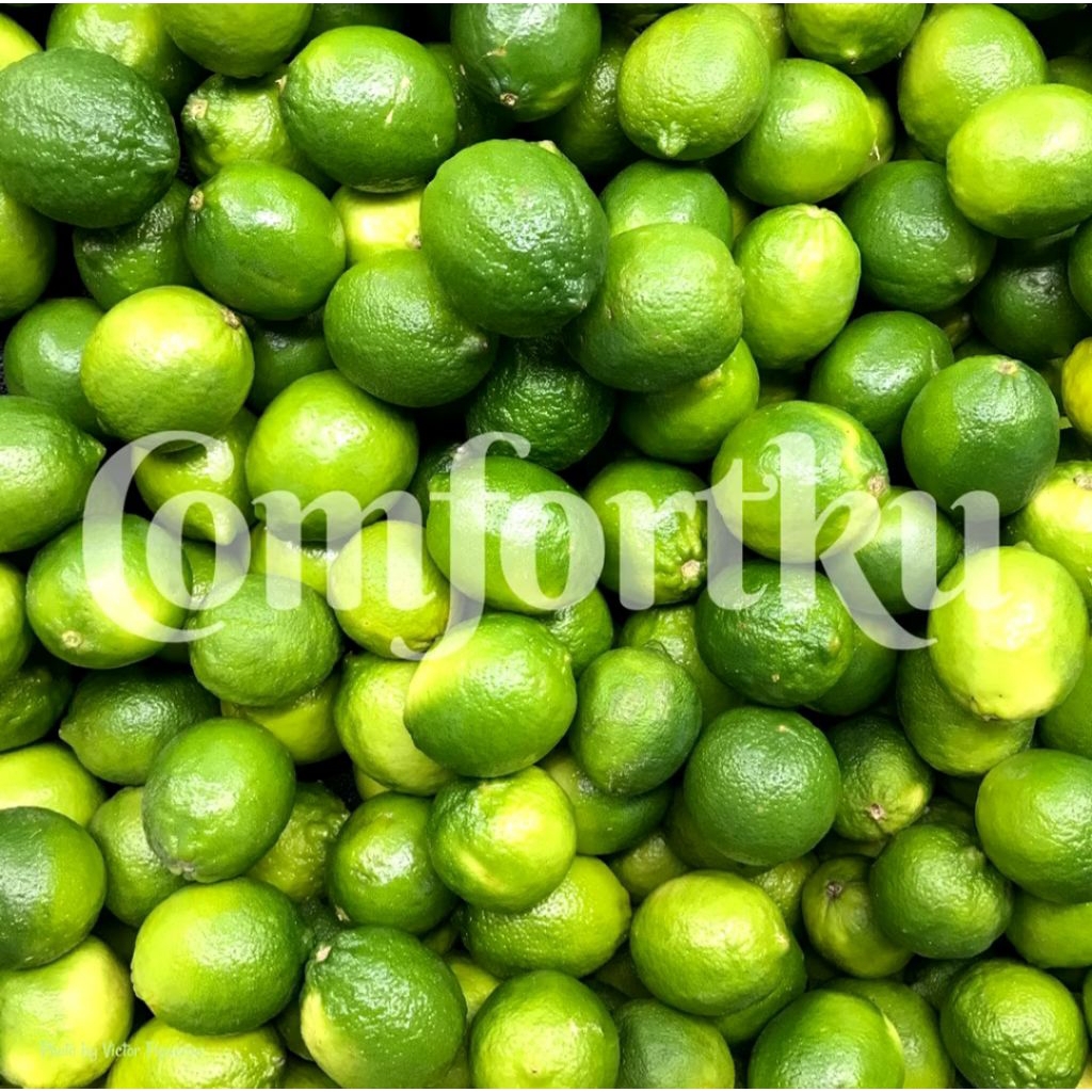 Jeruk Lemon Lokal Super grade A hijau fresh segar ready