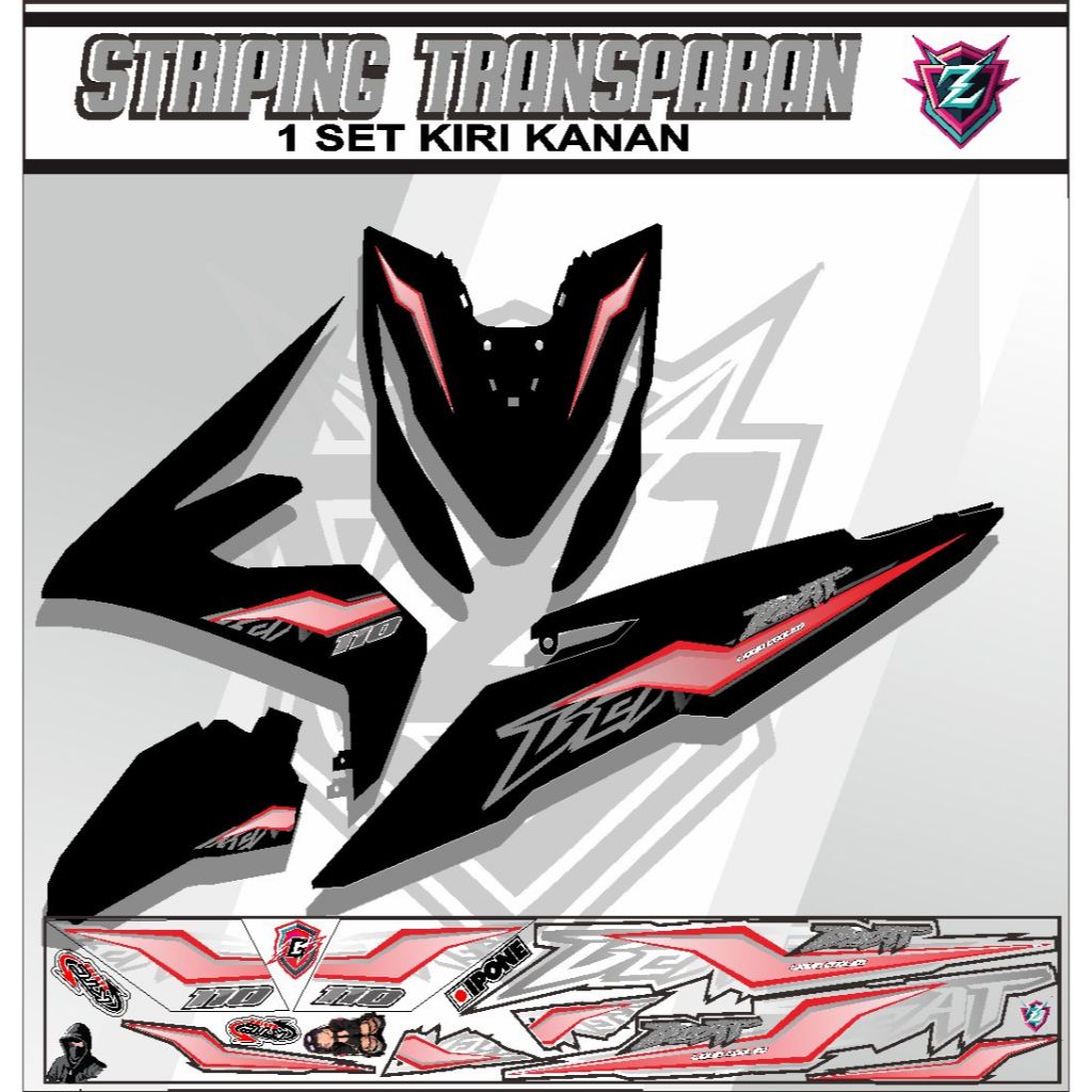 Striping Beat Fi Esp Beat Street 2016 2017 2018 2019 Stiker Beat List Variasi Racing