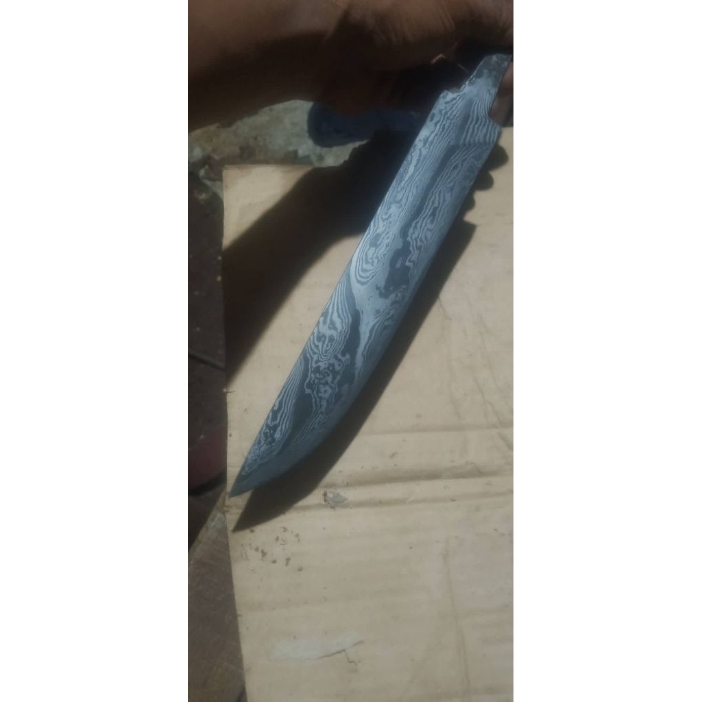 Blank Pisau Pamor Damascus / Balikmipih
