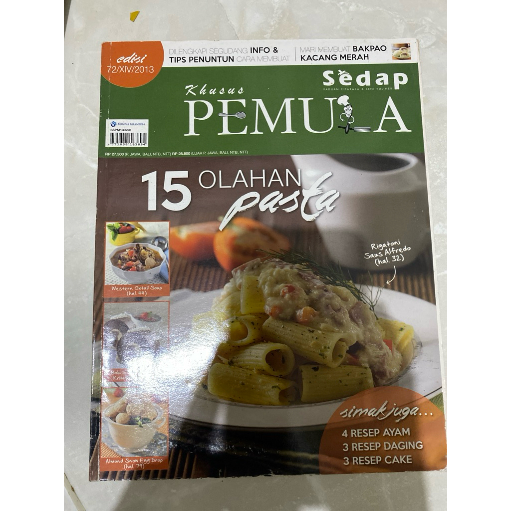 Majalah Sedap Khusus Pemula Edisi 72/16/2013 Olahan Pasta