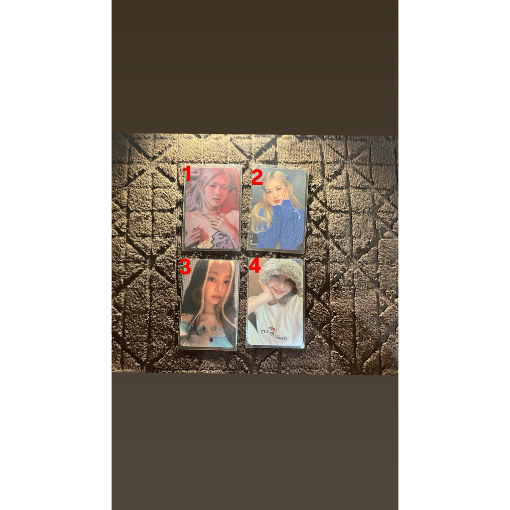 PHOTOCARD OFFICIAL BLACKPINK JENNIE LISA ROSE JISOO POB