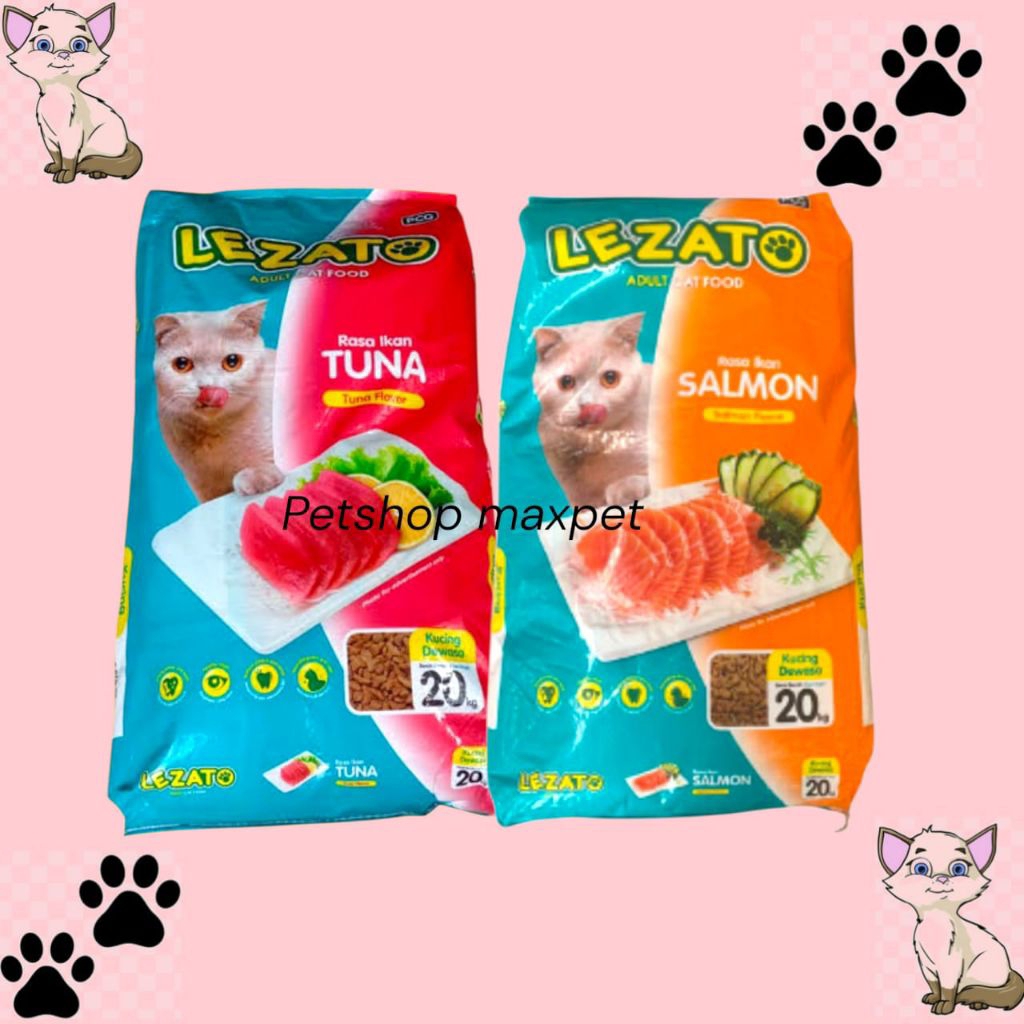 makanan kucing LEZATO ADULT 20KG
