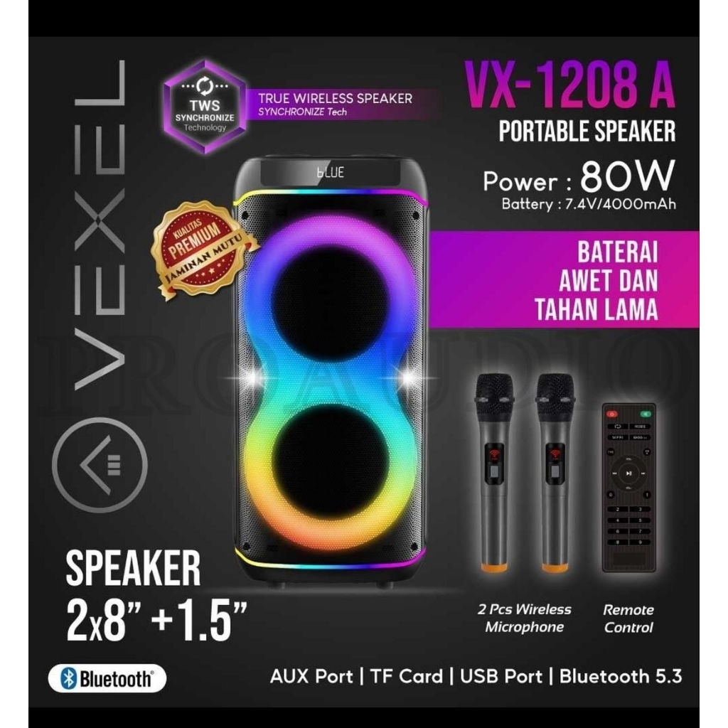 SPEAKER PORTABEL VEXEL VX-1208 A