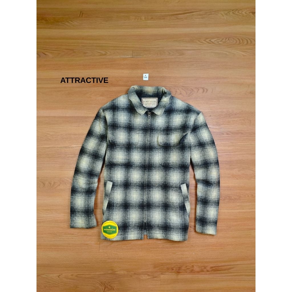 attractive casual flanel veterano outer jacket