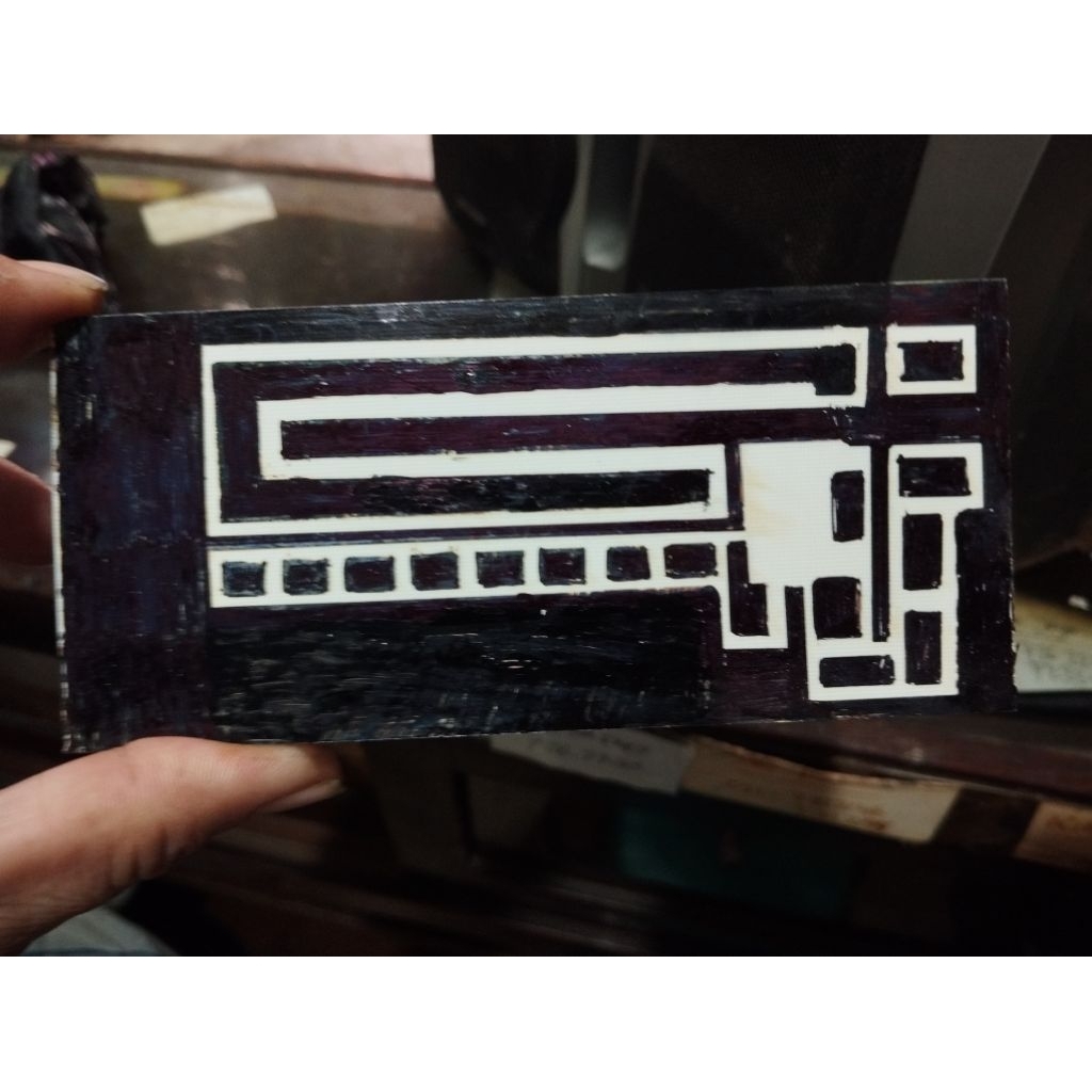 PCB FIBER PEMANCAR FM BAFER DRAVER FAINEL 1971 (UKURAN 7X15)