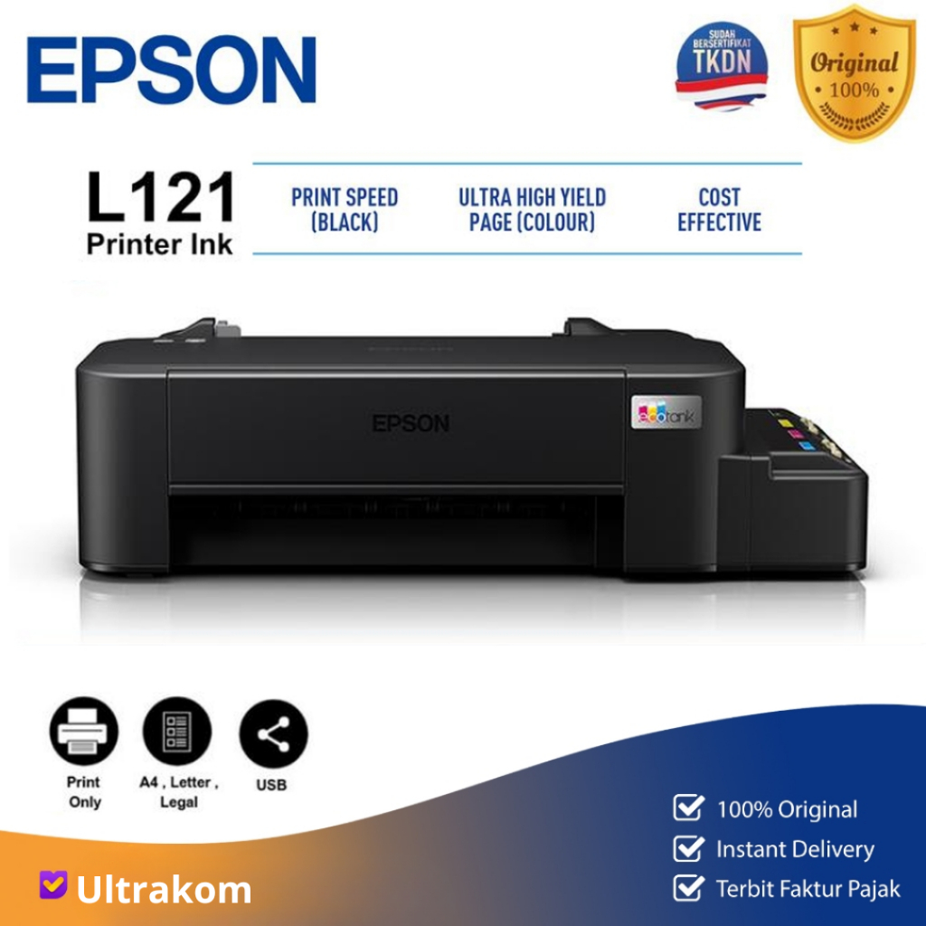 EPSON Printer L121 pengganti Epson L120 Fungsi Print Only Printer Epson Original