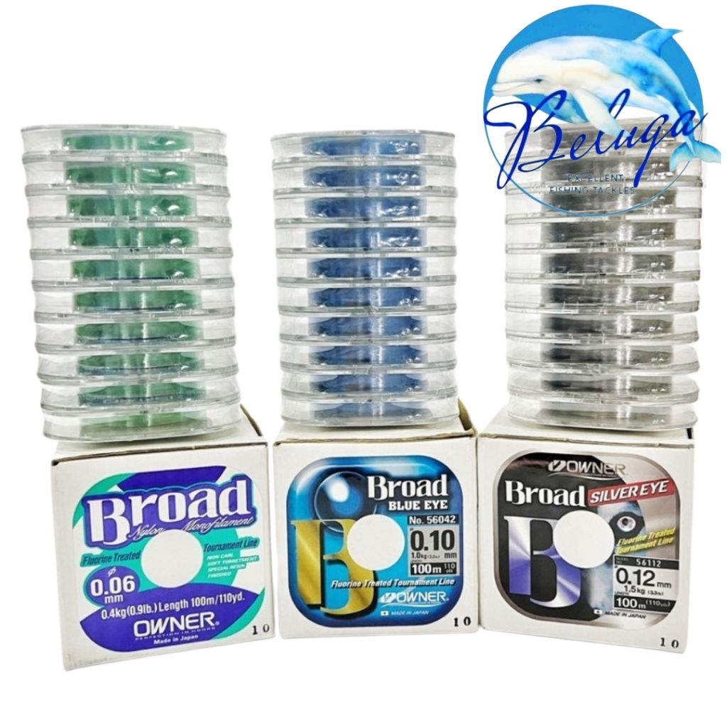 [ GROSIR ] Senar Pancing OWNER BROAD 100M | Size : 0.24mm - 0.30mm