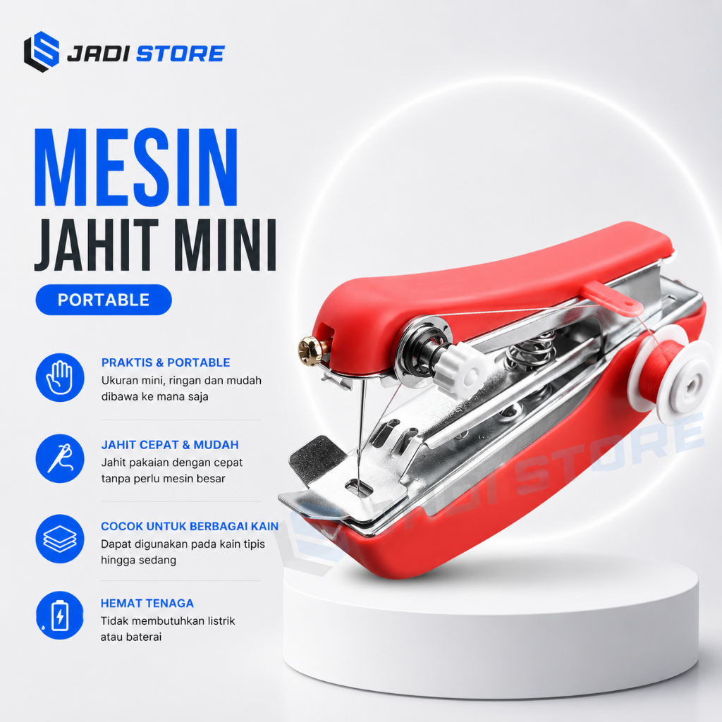 Mesin Jahit Tangan Mini Portable Strapless Jahit Mini Jahit Portable Jahit Mini Tangan Jahitan Mini 