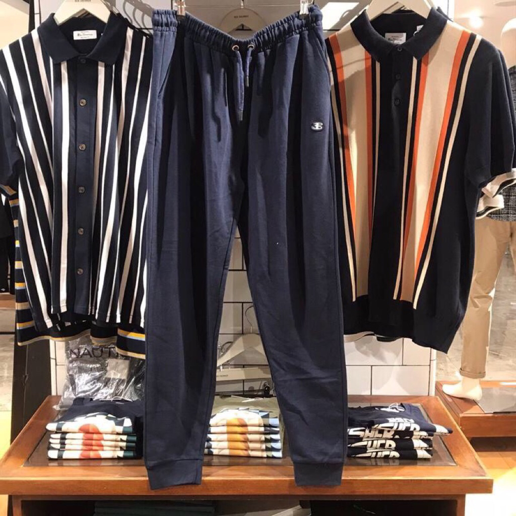 Ben Sherman B Logo Marine By ben sherman Jogger pants trainning trackpants Navy Blue  Size available