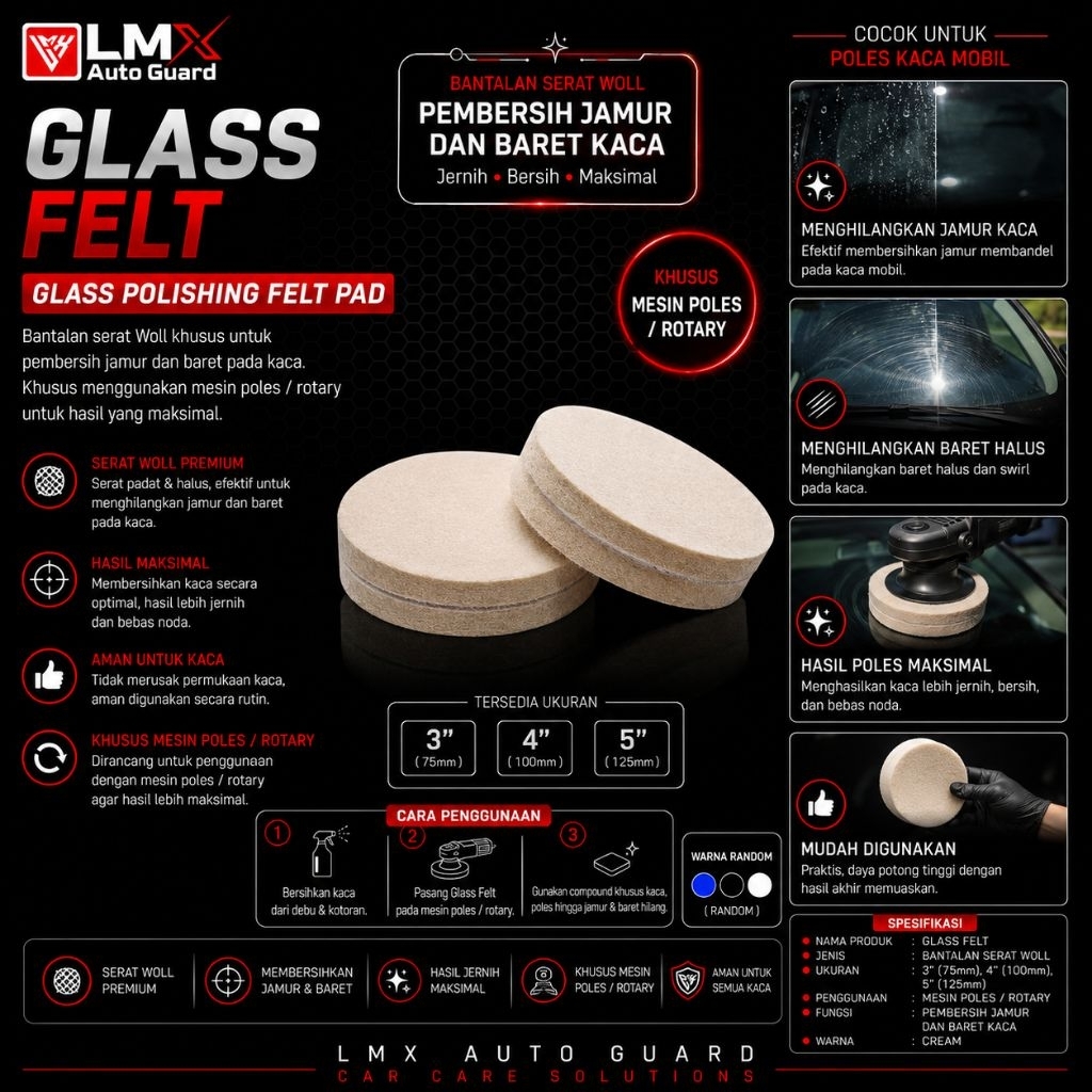 Glass felt ( Pad Poles Kaca )