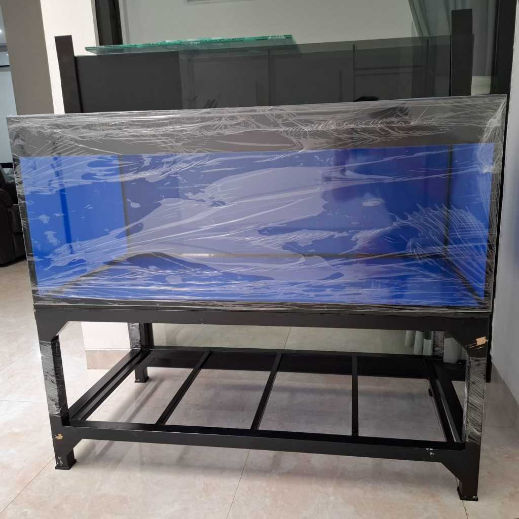 Aquarium Akuarium 120 x 60 x 50 Tebal Kaca 8mm + Rak Besi Hollow By Naratic Aquarium