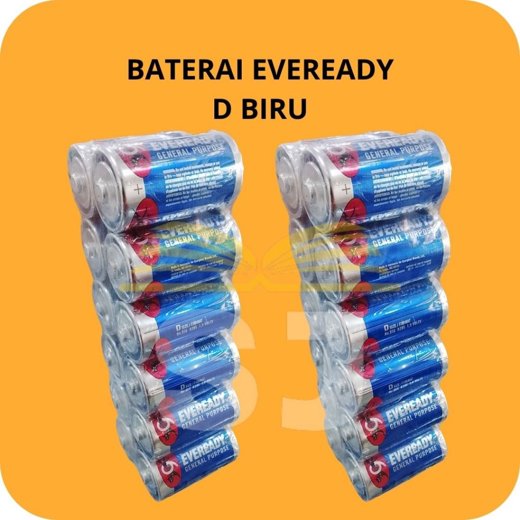 BATERAI BESAR EVEREADY | BATERAI TIPE D | BATERAI D EVEREADY