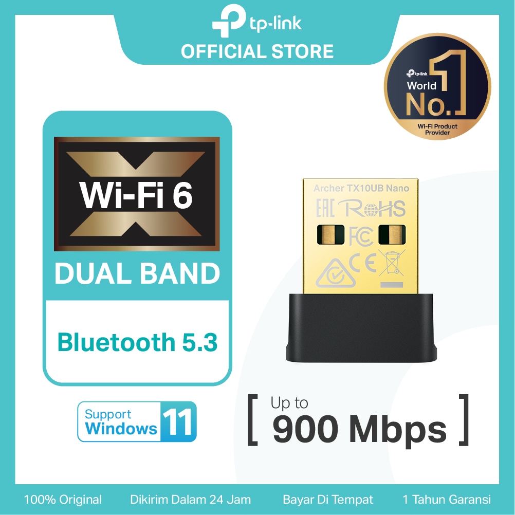 TP-Link Archer TX10UB Nano | AX900 Nano Wi-Fi 6 Bluetooth 5.3 USB Adapter | Wireless PC