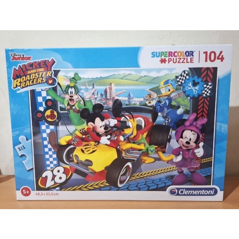Clementoni Puzzle Mickey Minnie Roadster Racers Mainan Edukasi Anak