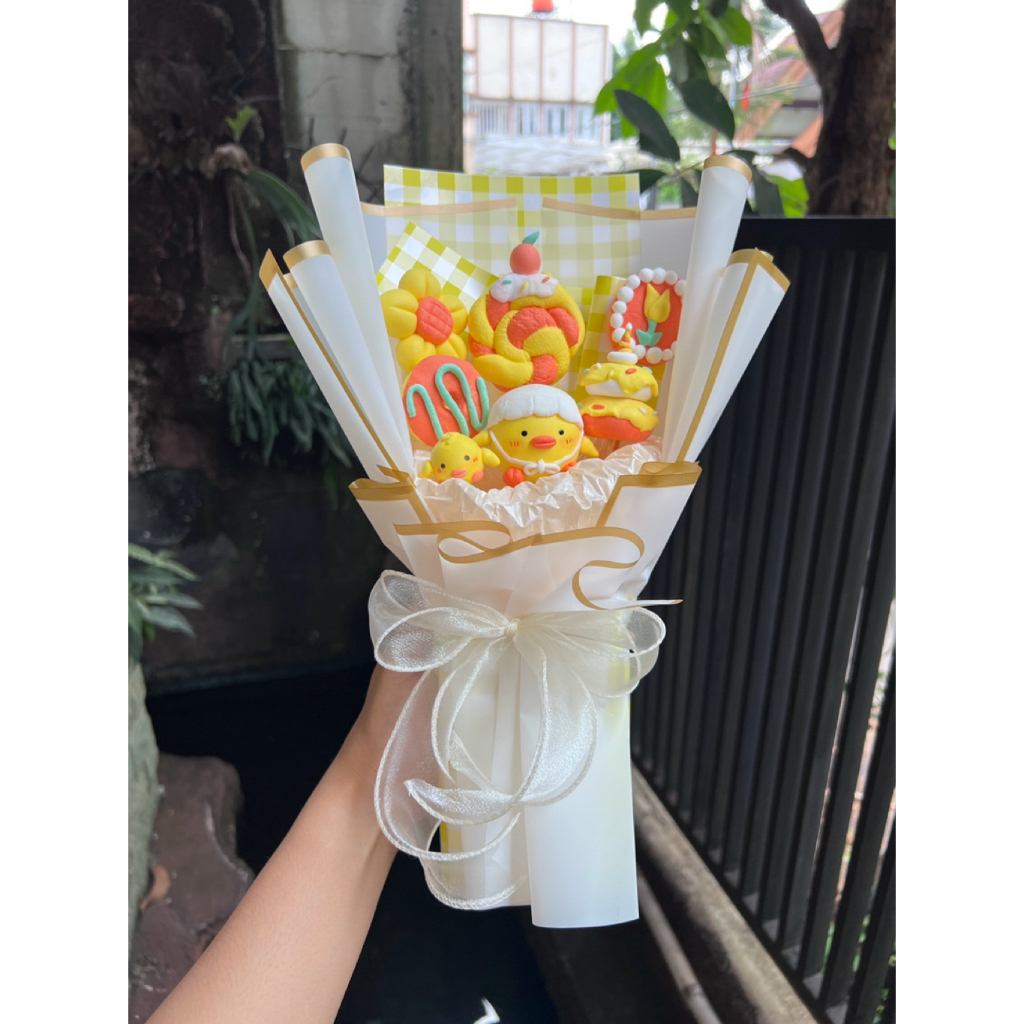 Buket clay | Custom clay bouquet | Buket wisuda | Gift birthday | Clay bouquet flowers | Graduation 