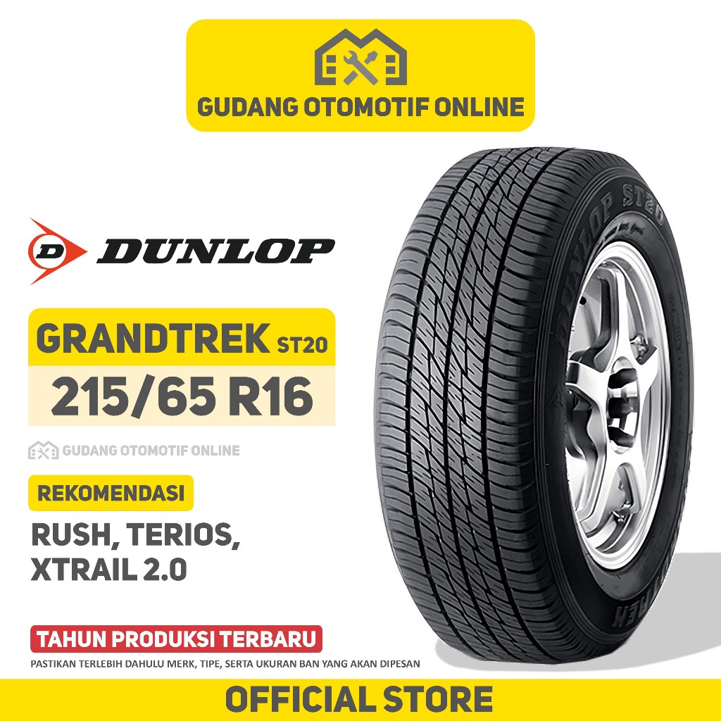 Ban Dunlop Grandtrek ST20 215/65 R16 Ban Mobil Rush Terios Xtrail