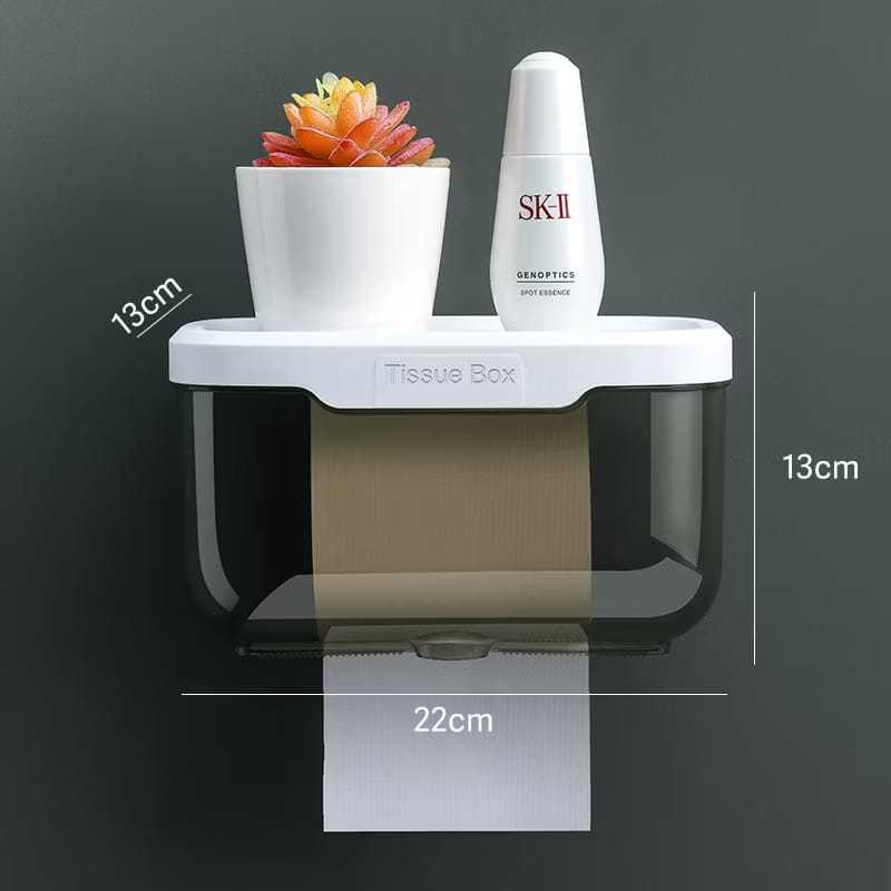 Tempat Tissue Toilet | Kotak Tisu Toilet | Tempat Tisu Box Kamar Mandi | Kotak Tisu Tempel