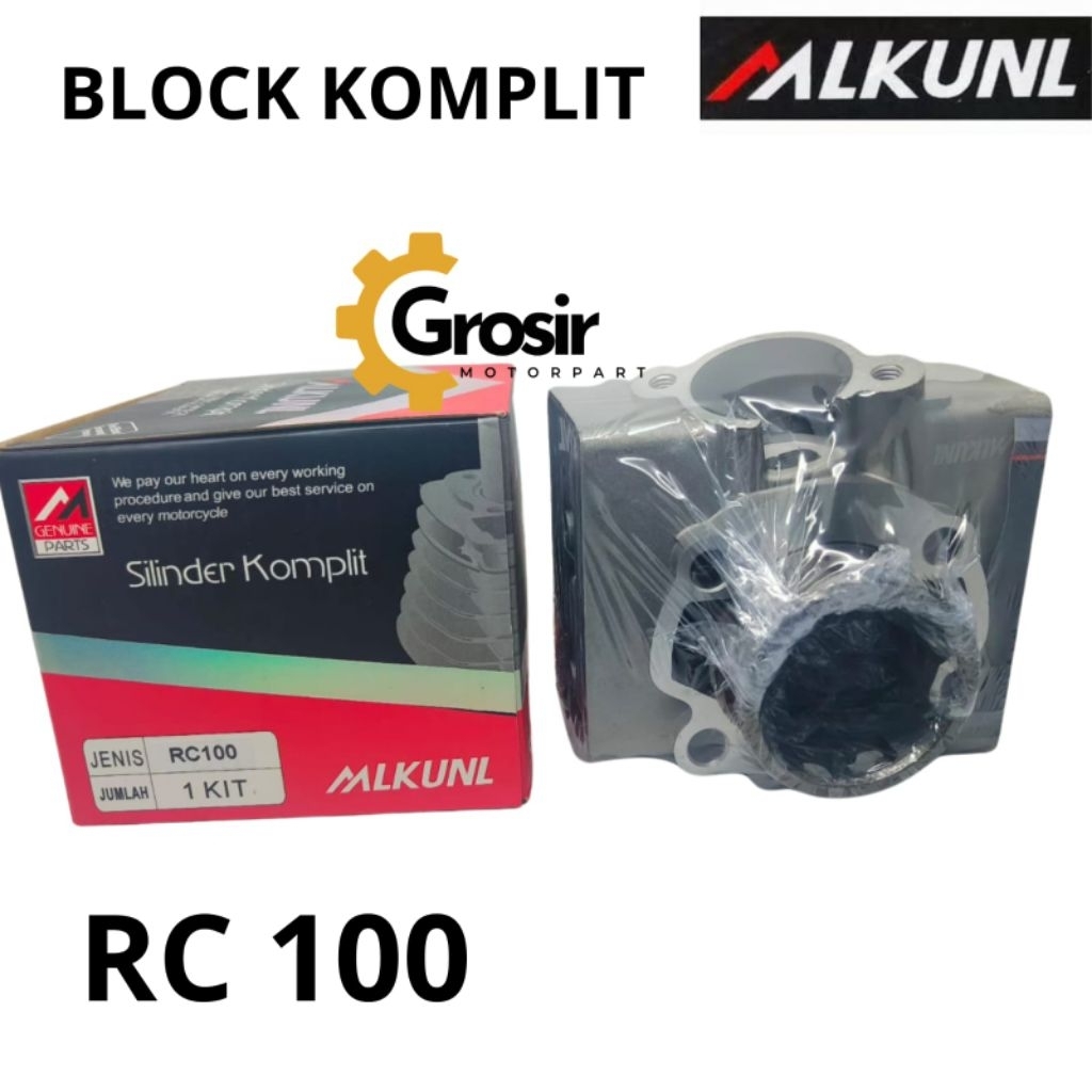 (Mlkunl) RC100 Cylinder Block Blok RC100 RC