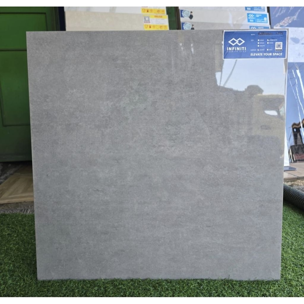 Granit Lantai 60x60 Roque grey || Glazed Polished