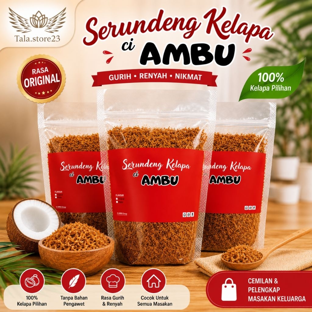 Serundeng Kelapa Khas Ciamis/Serundeng Asli Original 100 Gram