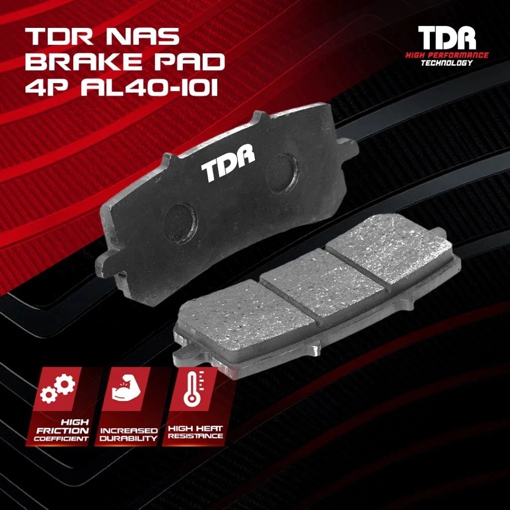 KAMPAS REM TDR 4P AL40-101 PITCH 82 PNP KALIPER BREMBO GP4MINI DEUTRON NAS BRAKE PAD TDR RACING