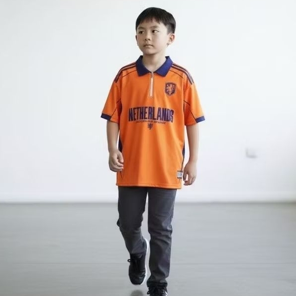 Jersey anak Belanda pildun / baju Jersey anak laki-laki dan perempuan