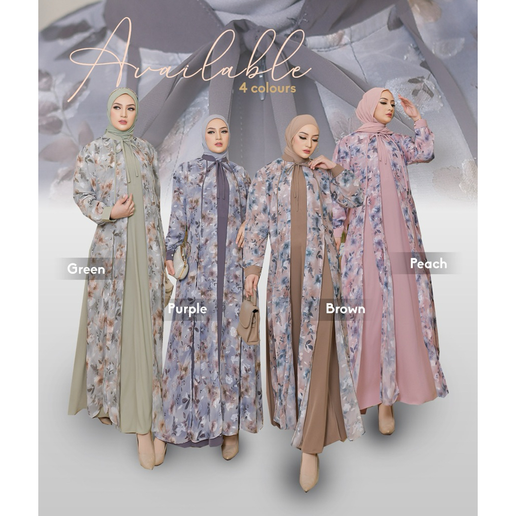 GAMIS LINEN EMBROIDERY - LINEN BORDIR BY SYAFEERA - GAMIS KATUN BORDIR