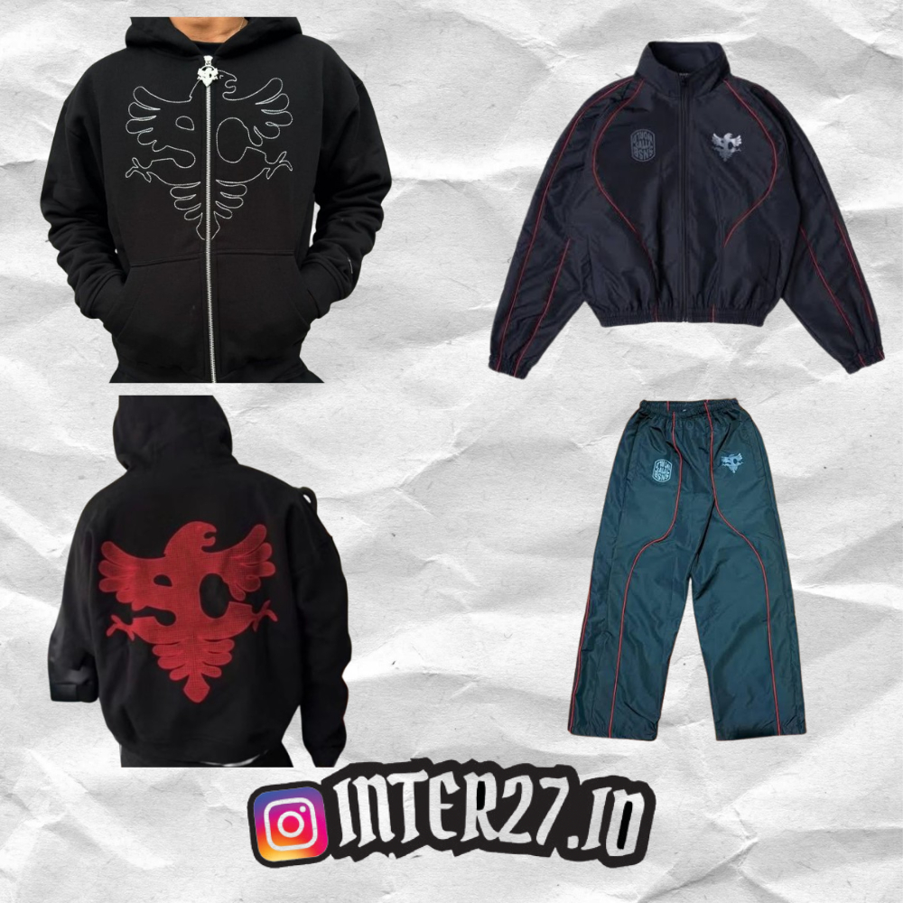 [ORIGINAL 100%] CALLE x SNSB - Hoodie Zipper Trackpants Sweatpants Denim