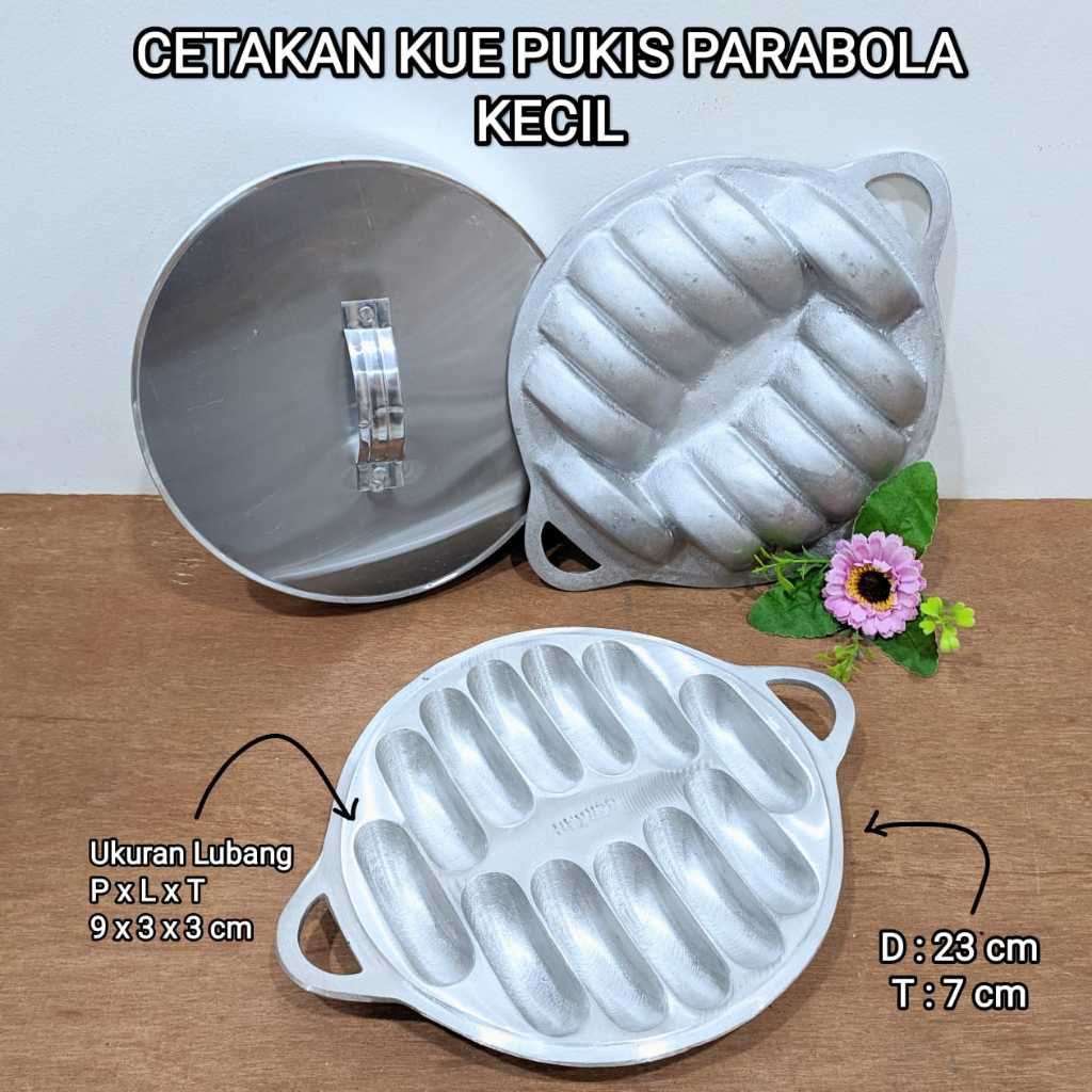 CETAKAN COR KUE PUKIS PARABOLA 12 LUBANG KECIL & BESAR + TUTUP CETAKAN