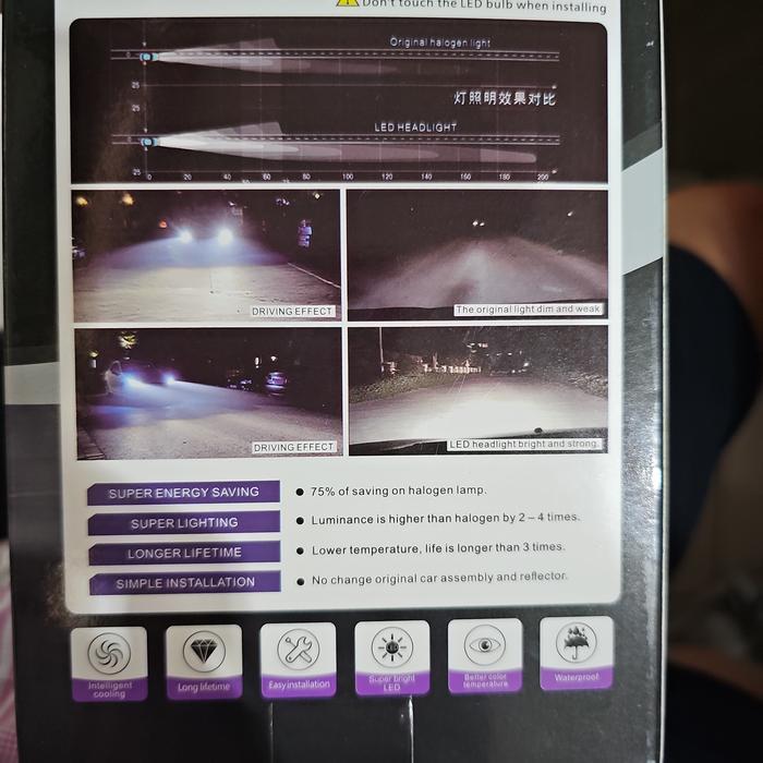 Blue engel bohlam lampu LED mobil HB3 , H11