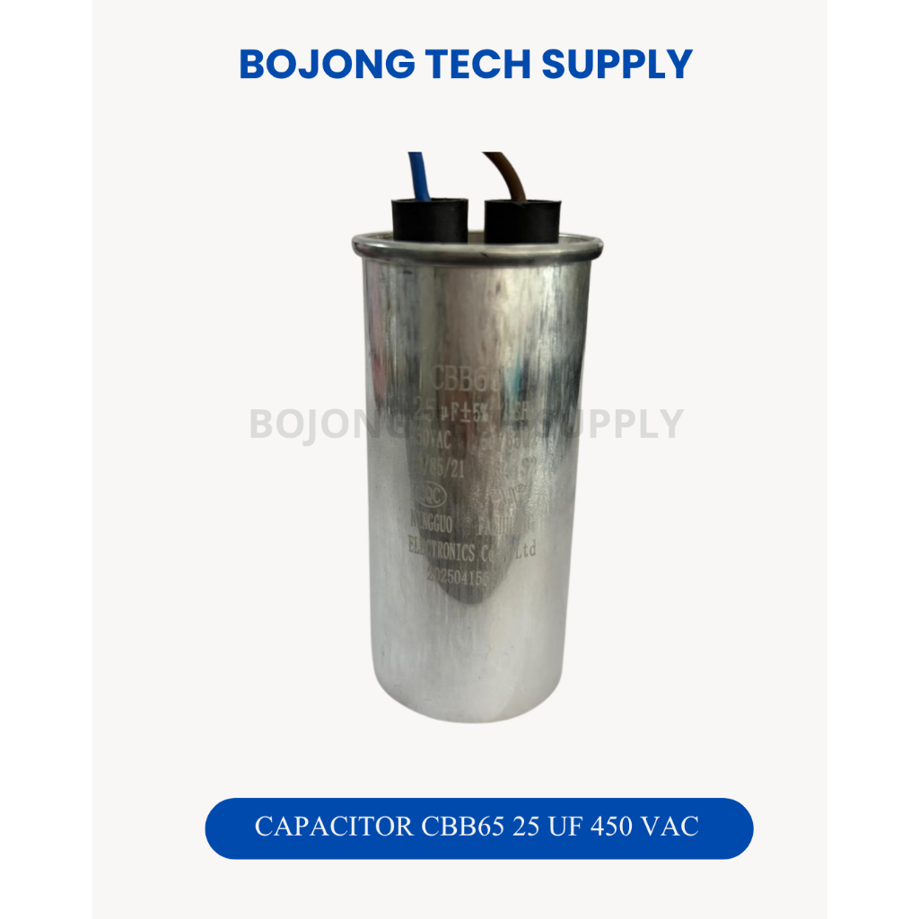 CBB65 Capacitor 450VAC - 20 UF & 25 UF - BOJONG TECH