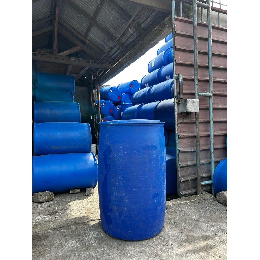 KHUSUS INSTANT — Drum Plastik 200L Bekas Grade A, Tebal & Kuat, Isi Beragam , Super Awet