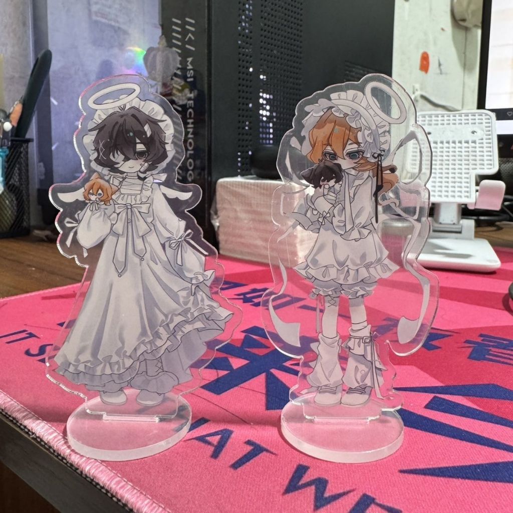 Bungou Stray Dogs Acrylic Stand Dazai Osamu Nakahara Chuuya Anime Figure Acrylic Desktop Decoration 