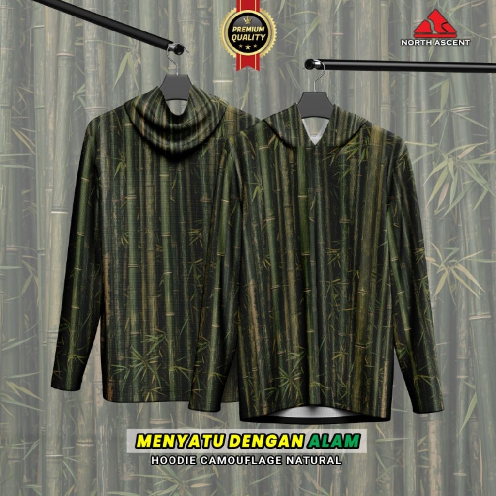 Jersey camo hunting berburu l baju camo l pakaian berburu motif bambu l baju camo hunting shirt
