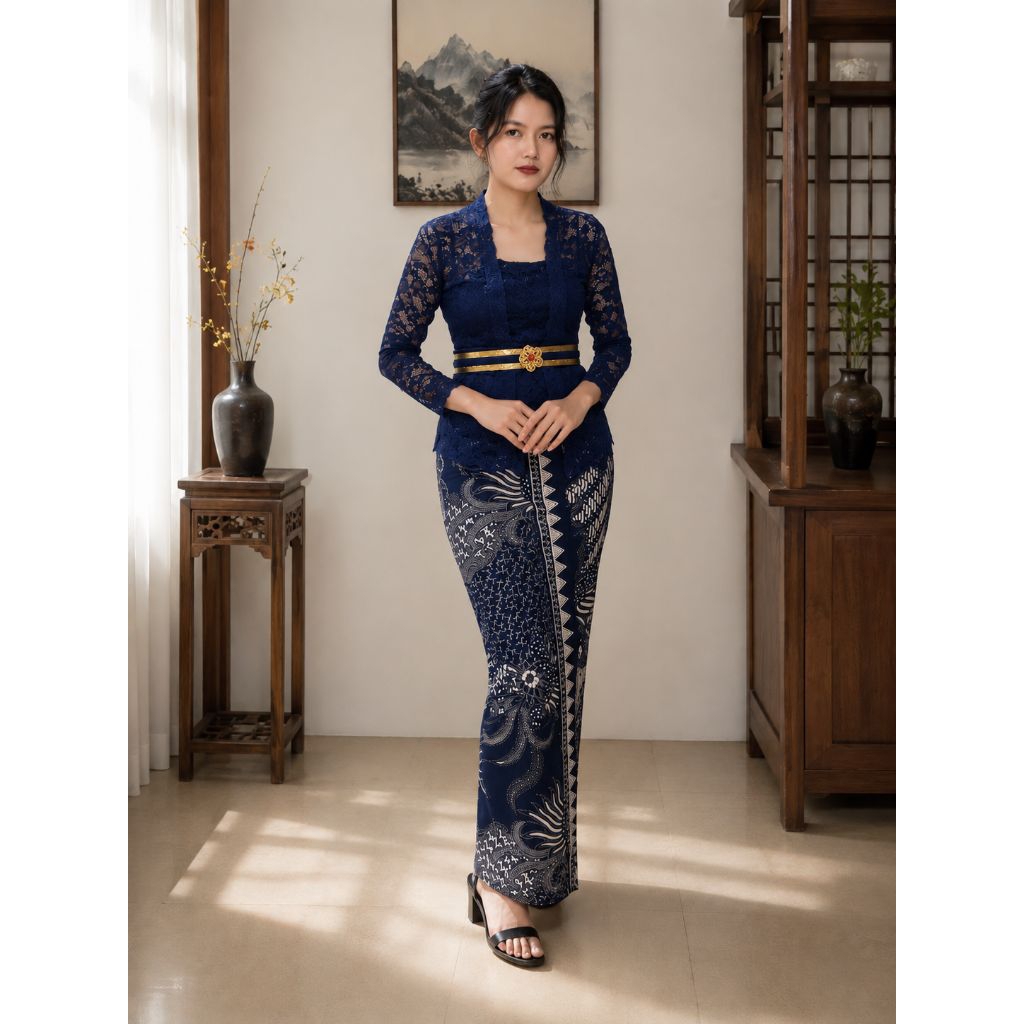 One Set Kebaya Modern / Satu Set Kebaya Brukat kutubaru / Setelan Kebaya Bali