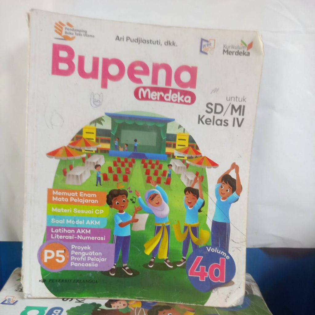 BUKU BEKAS BUPENA MERDEKA VOLUME 4D UNTUK SD KLS 4