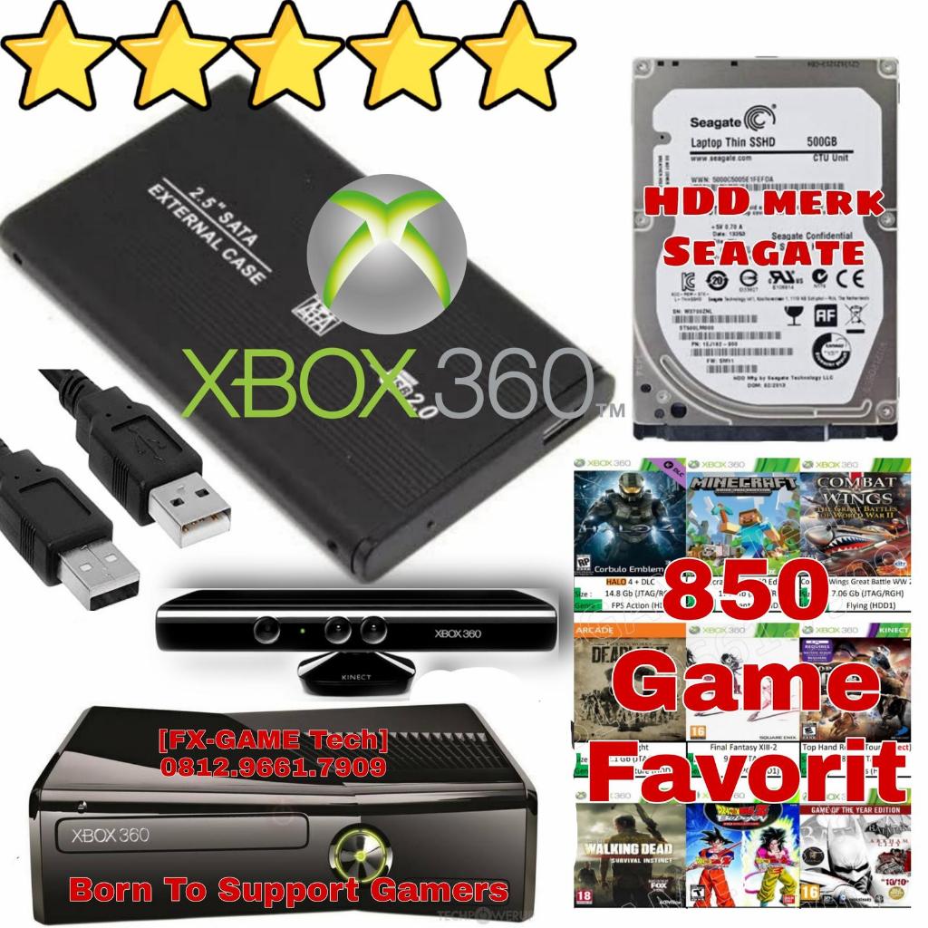 External Eksternal XBOX 360 JTAG RGH Full Game