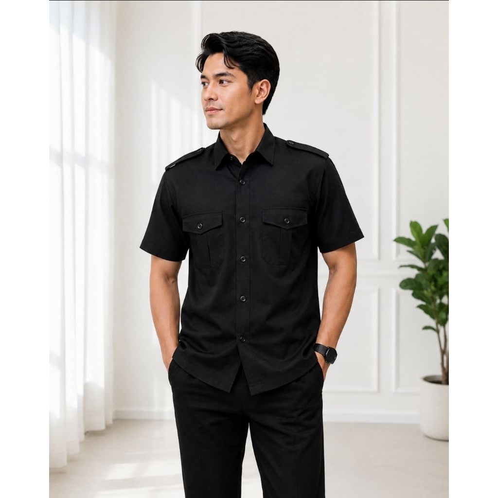 BAJU KEMEJA LAPANGAN SERAGAM PDL PDH PRIA LENGAN PENDEK – Kemeja Kerja Outdoor Tactical Safari Secur