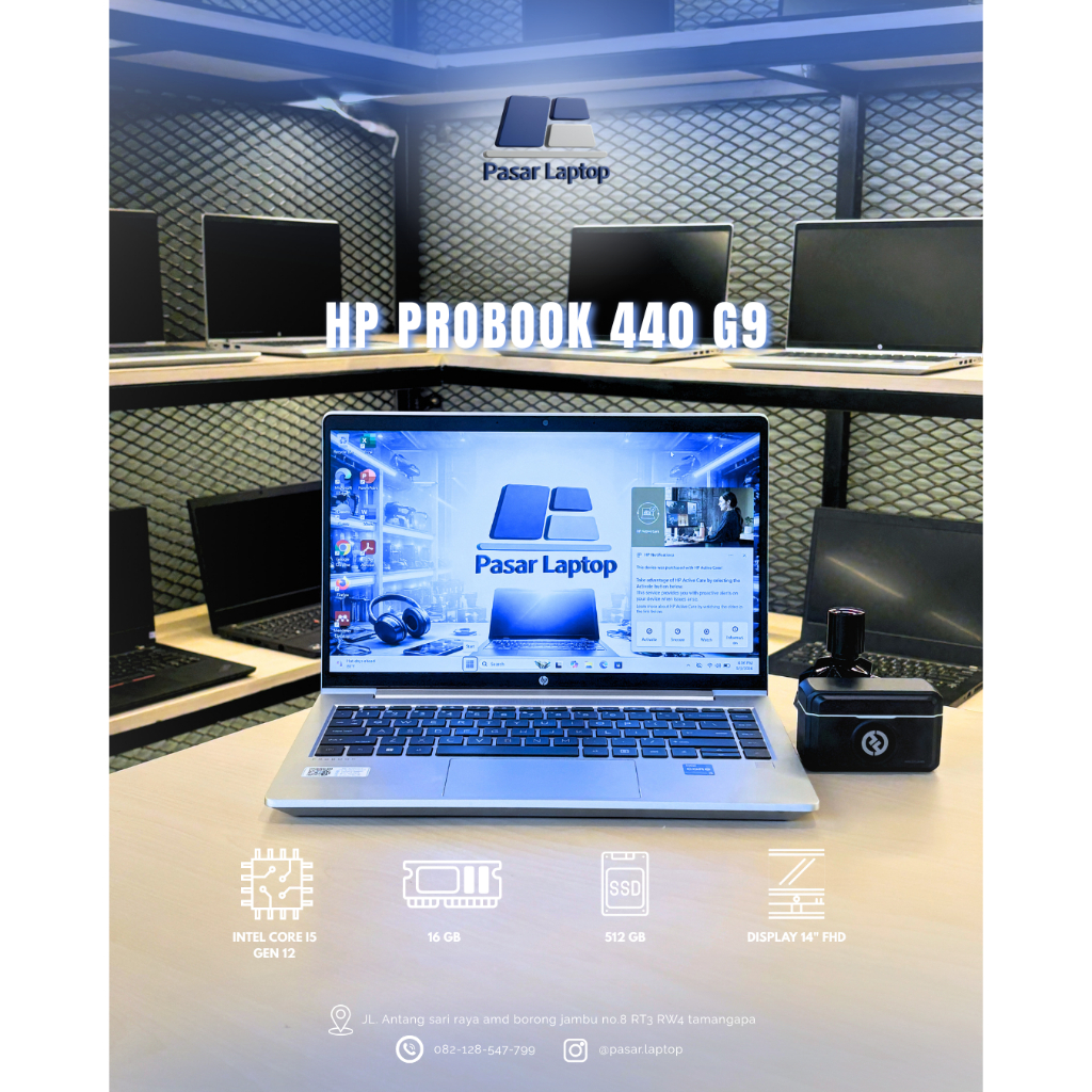 HP ProBook 440 G9 | Core i5 Gen 12 | RAM 16GB | SSD 512GB | 14” FHD