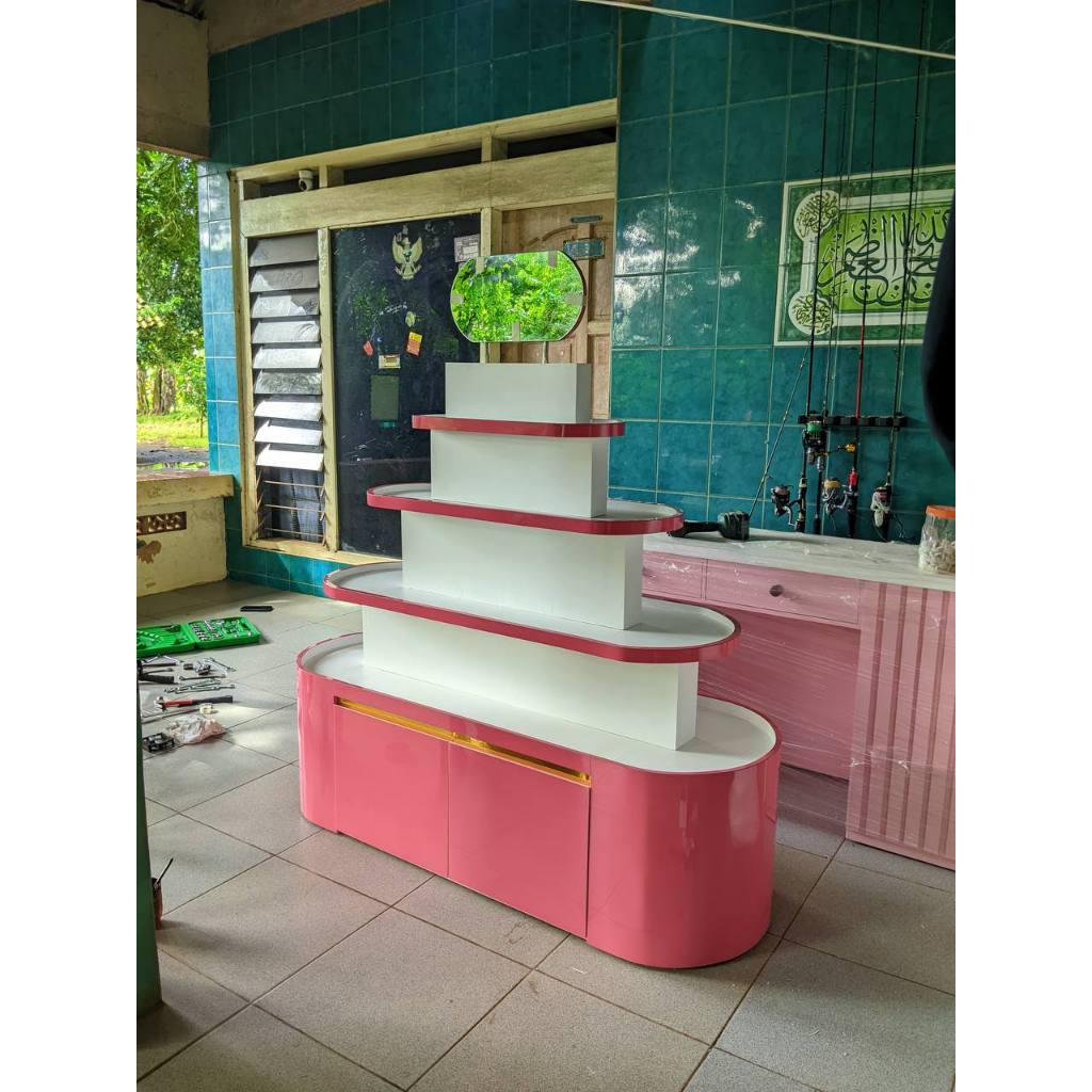 Rak Display Kosmetik Meja Display Toko Terlaris