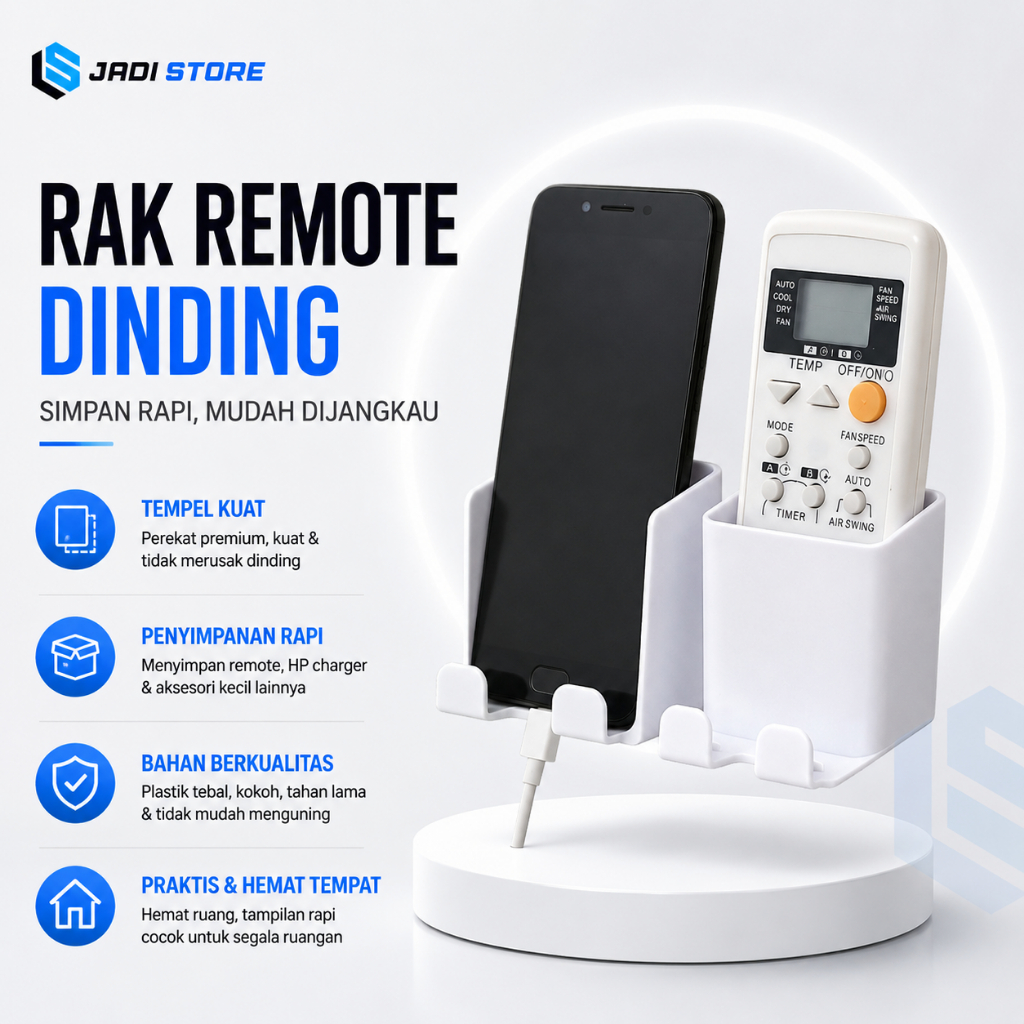 Rak Remote Dinding Rak Remote TV Dinding Gantung Rak Remote Tempel Rak Remote AC Rak Remote Control 