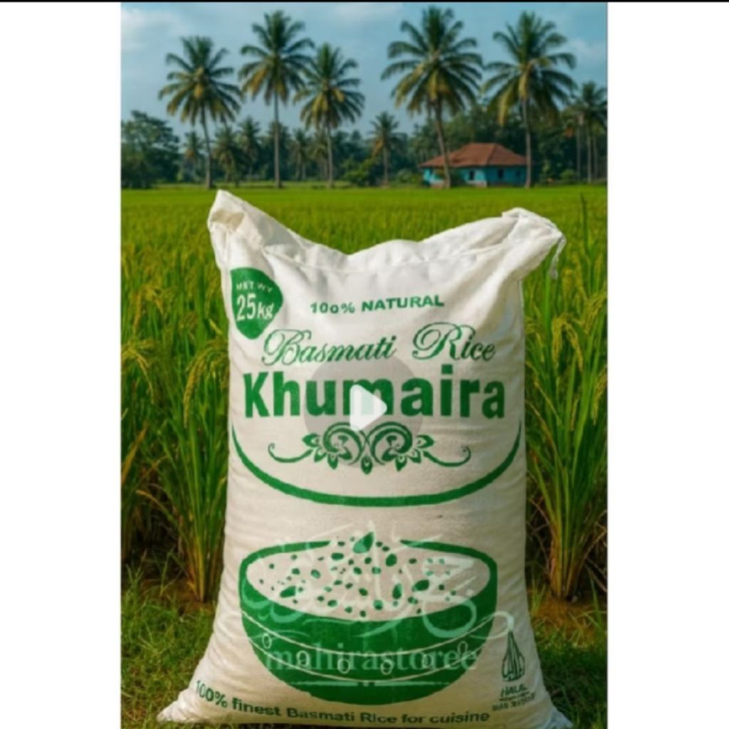 BERAS BASMATI XXL MERK KHUMAIRA 25KG ASLI DARI INDIA