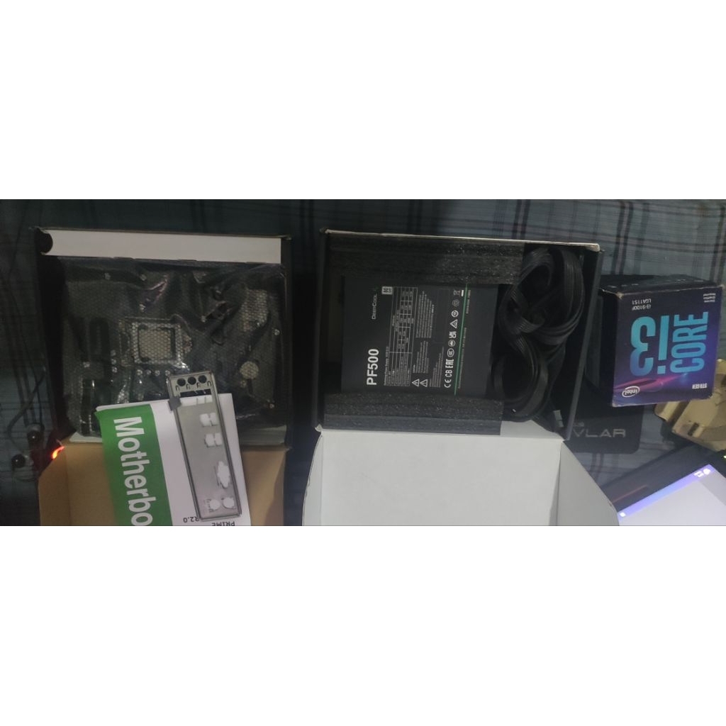 Paket PC I3-9100f ,Asus prime h310m ,ram 2x8gb,GTX 1660 super.