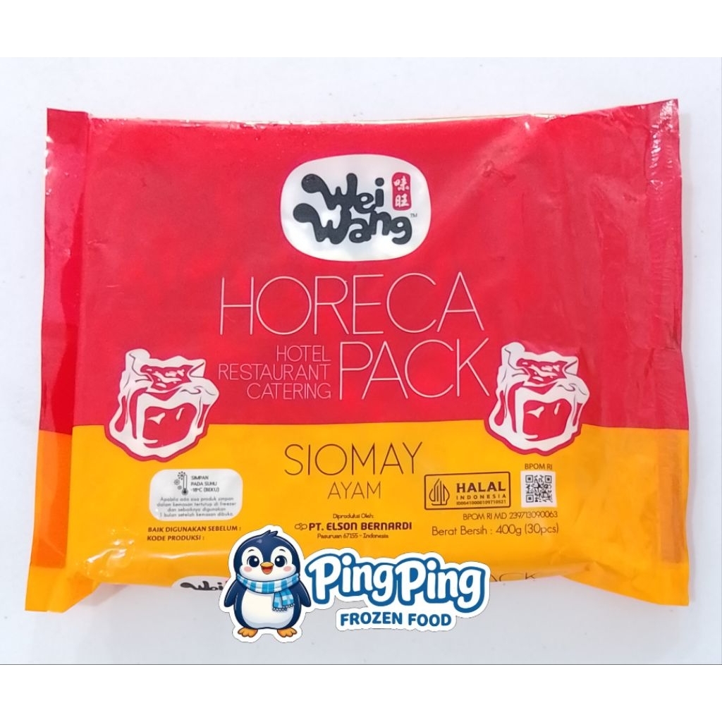 WEIWANG Horeca Siomay Ayam 30bj 400gr Chicken Shumay Dumpling Siomai Somai Somay Frozen Food Surabay