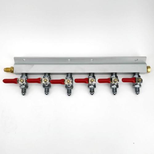 KL02646 Gas Line Manifold Splitter 6 ways (MFL Thread)